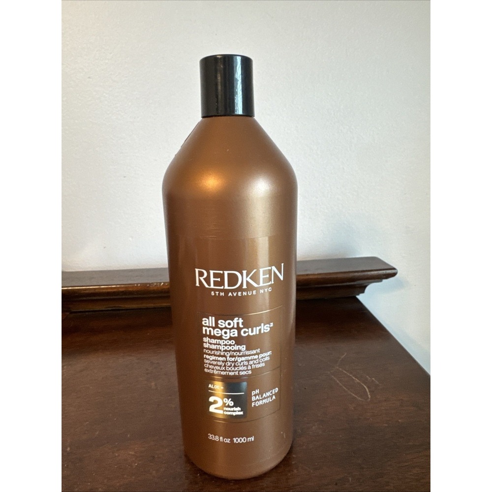 Redken All Soft Mega Curls Shampoo 33.8 oz - 1 liter *READ*
